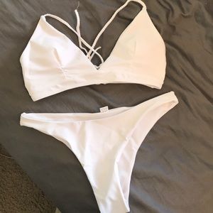 White Shein bikini NWT
